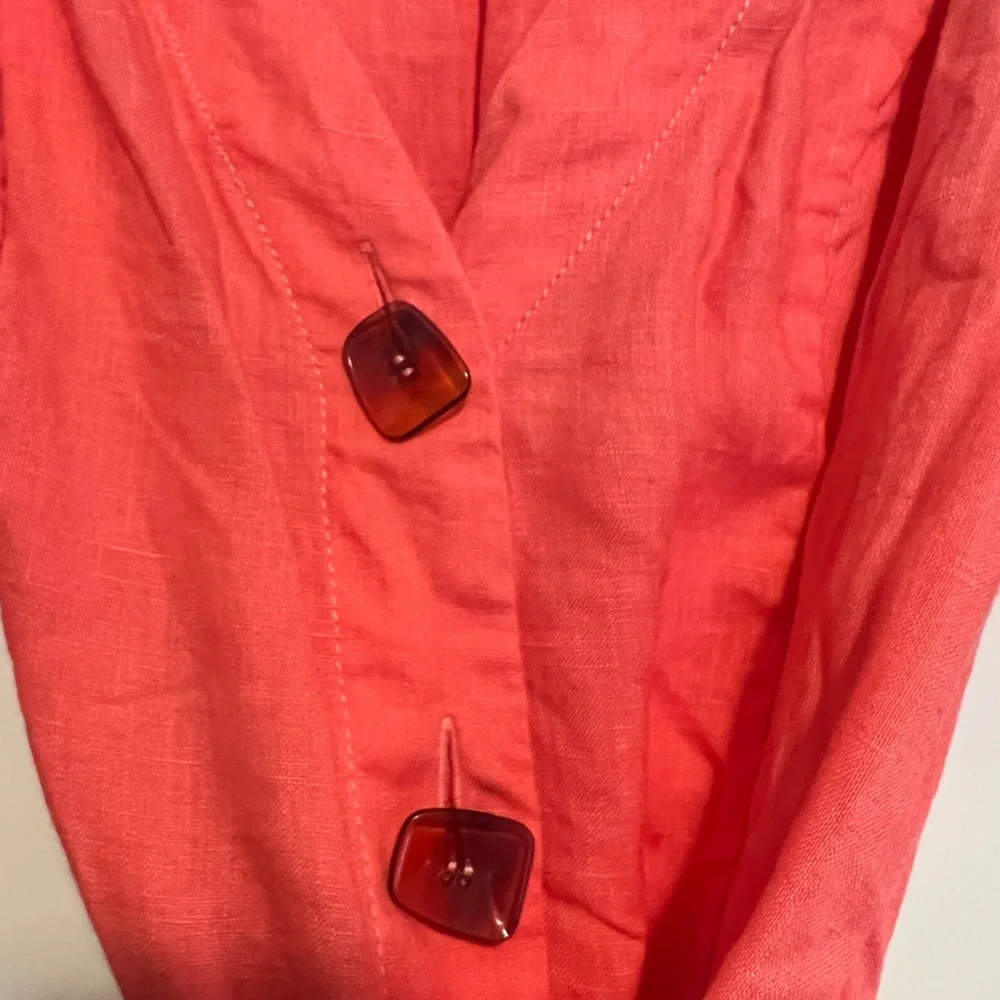 Nicholas Pink Linen Dress - Picture 6 of 8